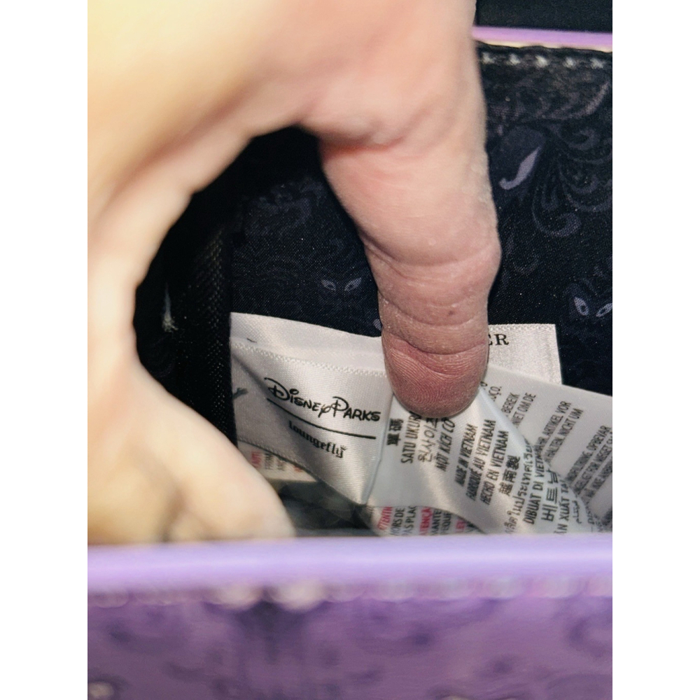 Loungefly Disney Parks The Haunted Mansion Wallpaper Eyes Crossbody Bag 2022 EUC - Picture 6 of 7